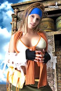 CosplayErotica - Rikku (Final Fantasy) nude cosplay