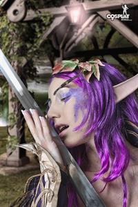 CosplayErotica - Night elf (Warcraft) nude cosplay