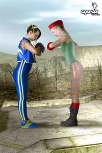 CosplayErotica - Cammy, Chun Li (Street Fighter) nude cosplay