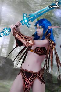 CosplayErotica - Night elf, World of Warcraft nude cosplay