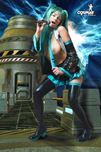 CosplayErotica - Hatsune Miku (Vocaloid) nude cosplay