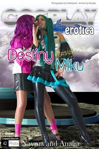 CosplayErotica - Destiny, Miku (Vocaloid) nude cosplay