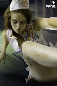 CosplayErotica - Gogo in Dead Walking nude cosplay