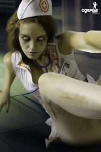 CosplayErotica - Gogo in Dead Walking nude cosplay