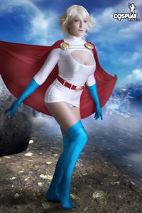 CosplayErotica - Power Girl (Kara Zor-L, Karen Starr) nude cosplay