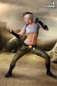 CosplayErotica - Sonya (Mortal Kombat) nude cosplay