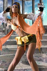 CosplayErotica - Rikku (Final Fantasy) nude cosplay