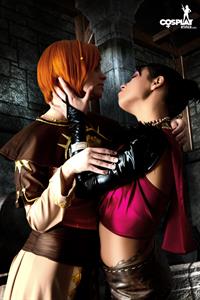 CosplayErotica - Leliana, Morrigan (Dragon Age) nude cosplay