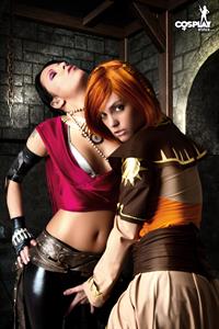 CosplayErotica - Leliana, Morrigan (Dragon Age) nude cosplay