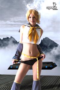 CosplayErotica - Rin Kagamine (Vocaloid) nude cosplay