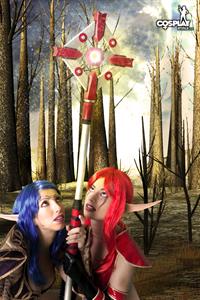 CosplayErotica - Night elf vs Blood elf (World of Warcraft) nude cosplay