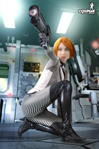 CosplayErotica - Female Sephard (Mass Effect) nude cosplay