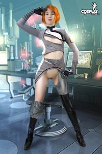 CosplayErotica - Female Sephard (Mass Effect) nude cosplay