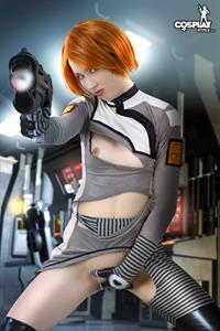 CosplayErotica - Female Sephard (Mass Effect) nude cosplay