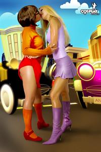 CosplayErotica - Velma Dinkley, Daphne Blake (Scooby-Doo) nude cosplay