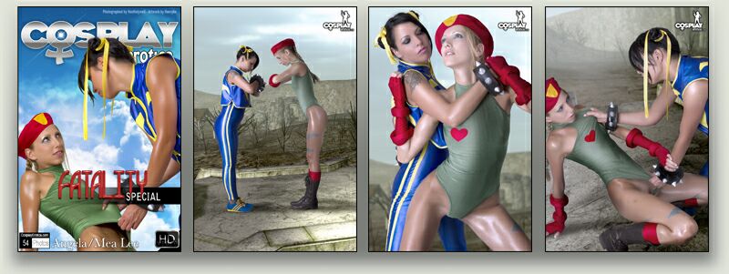 fatality, mortal kombat, cammy, tracksuit, chun li, lesbian, nude, cosplay - free gallery - Join CosplayErotica.com